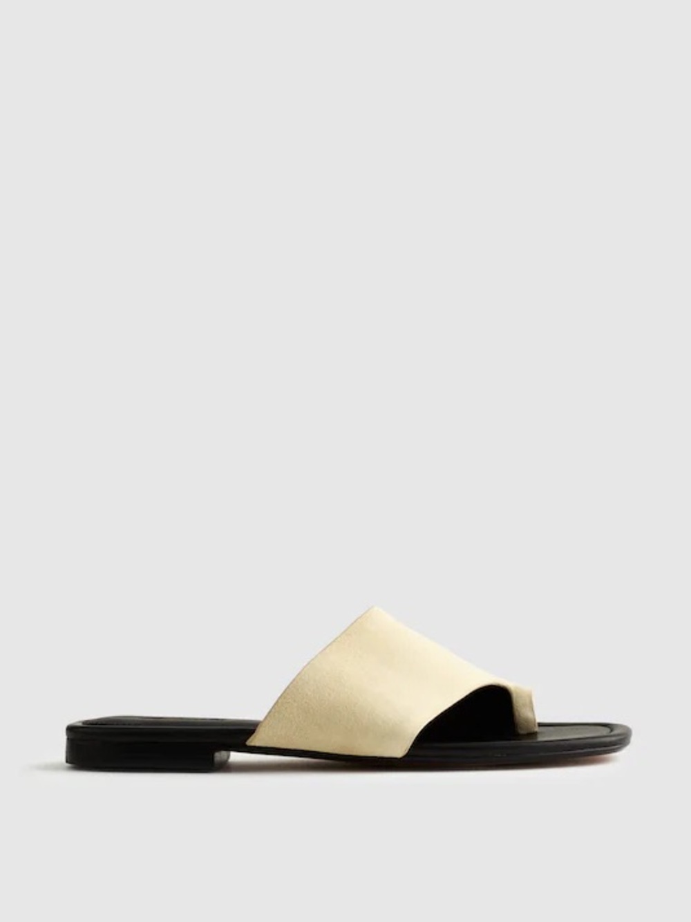 Madewell The Maycie Toe-Loop Slide in Suede Flax Size 7 NWOB $98 NZ725 - Picture 3 of 7
